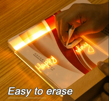 DIY Wooden 3D Acrylic Writing Board With Pen